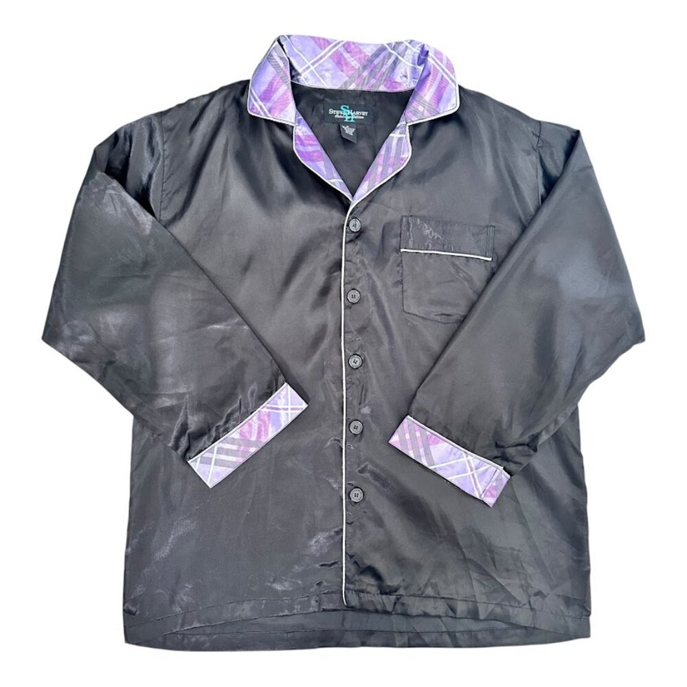 Steve Harvey Celebrity Edition Satin PJ Shirt XL